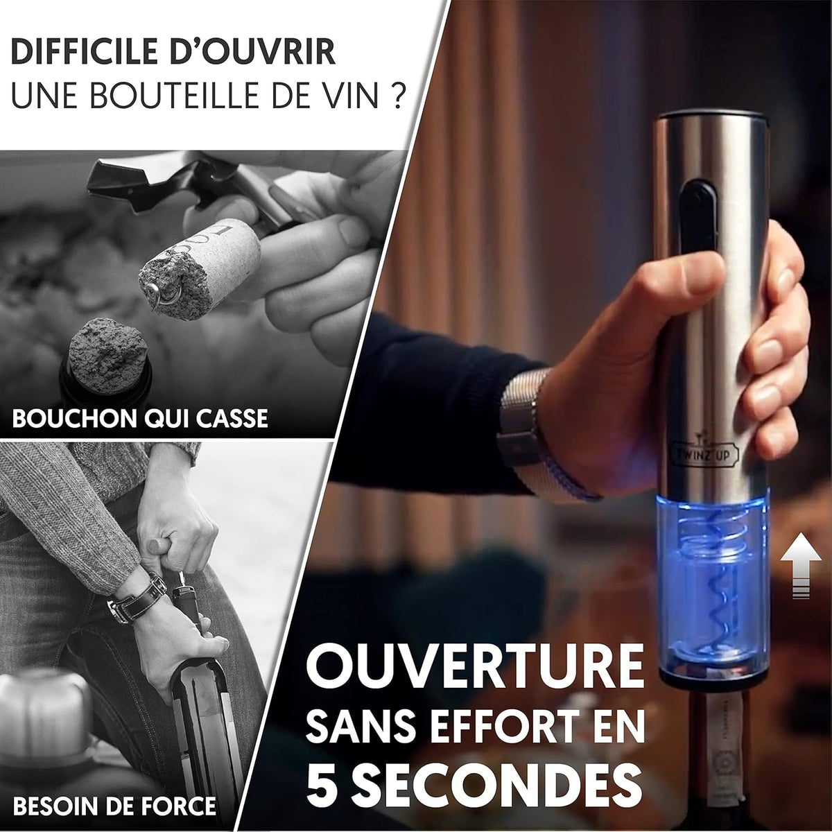 L’Ouvre Vin – Kit Électrique Prestige 5 en 1
