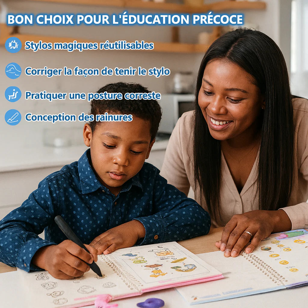Pack 4 Cahiers Magiques — Écriture Propre en 1-3 Semaines