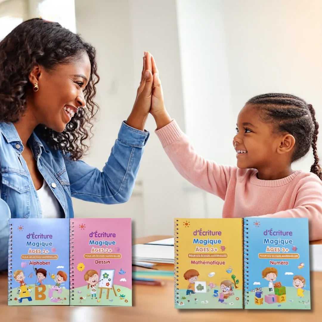 Pack 4 Cahiers Magiques — Écriture Propre en 1-3 Semaines