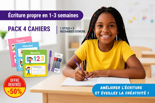 Pack 4 Cahiers Magiques — Écriture Propre en 1-3 Semaines