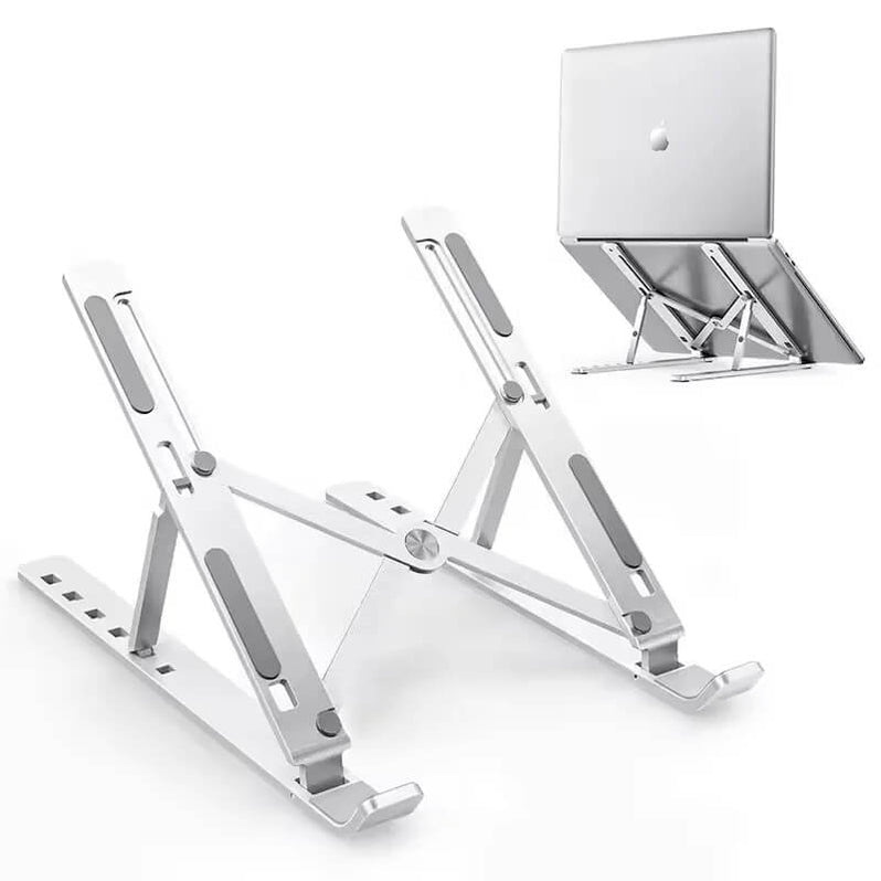 Support Laptop Aluminium Réglable — Ergonomie & Ventilation Optimale