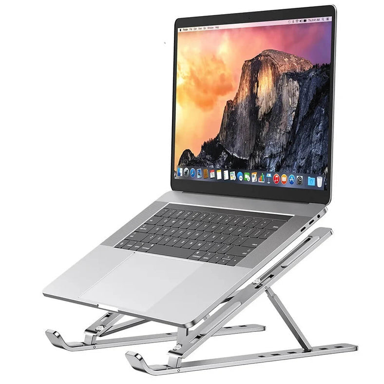 Support PC Aluminium Pliable — Ergonomie & Ventilation Optimale
