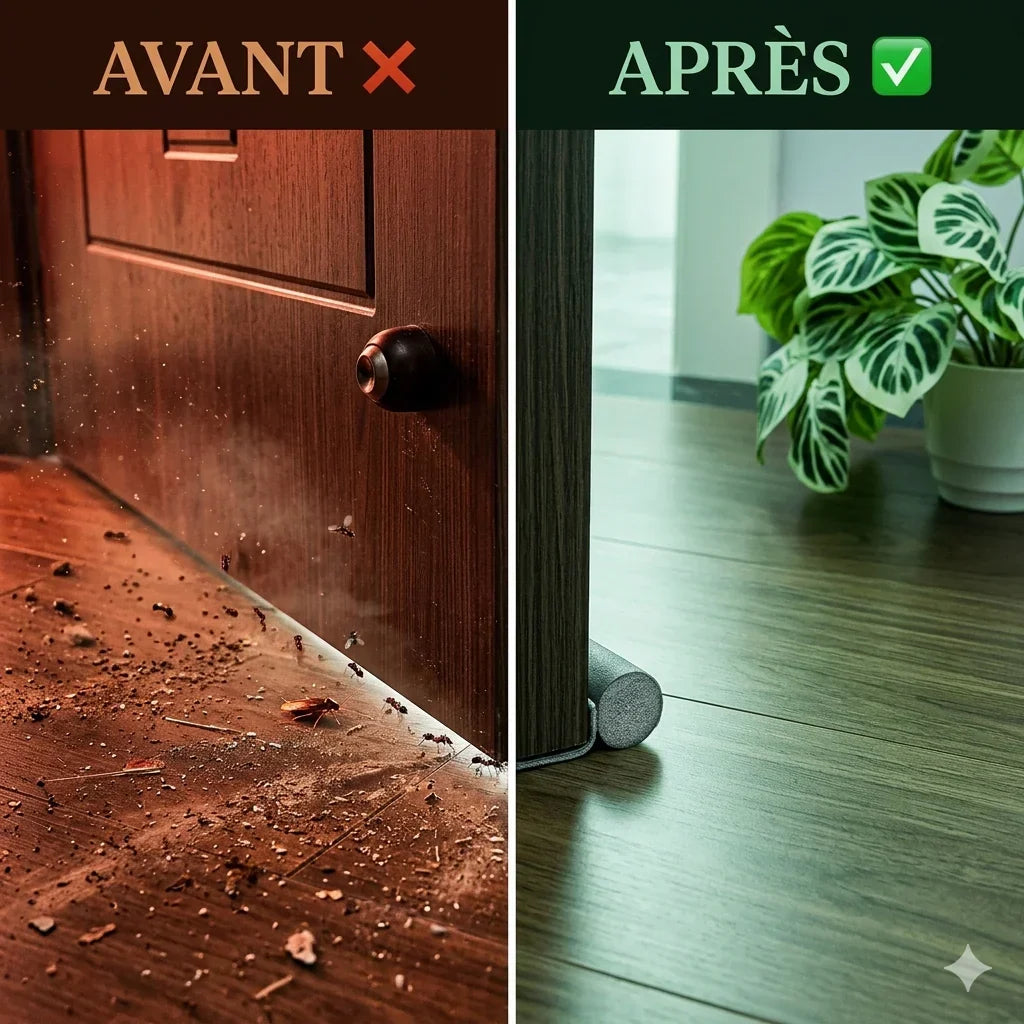 Boudin de Porte Anti-Moustiques, Poussière & Isolation — Protection 365 Jours