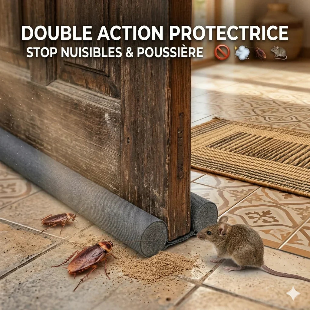 Boudin de Porte Anti-Moustiques, Poussière & Isolation — Protection 365 Jours
