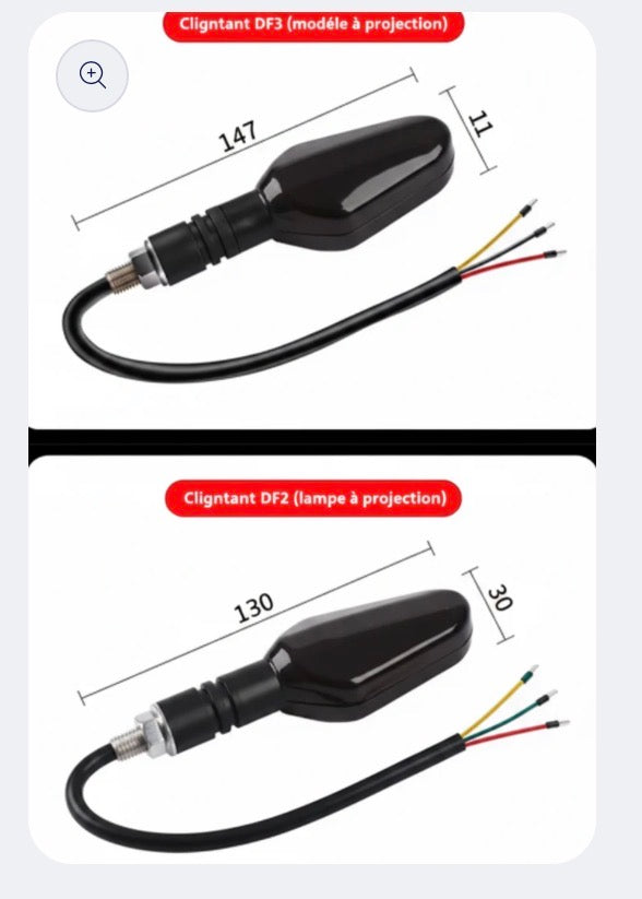 Clignotants LED Séquentiels Moto — Effet Flèche Animée
