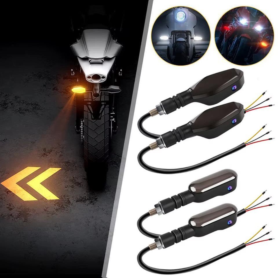 Clignotants LED Séquentiels Moto — Effet Flèche Animée
