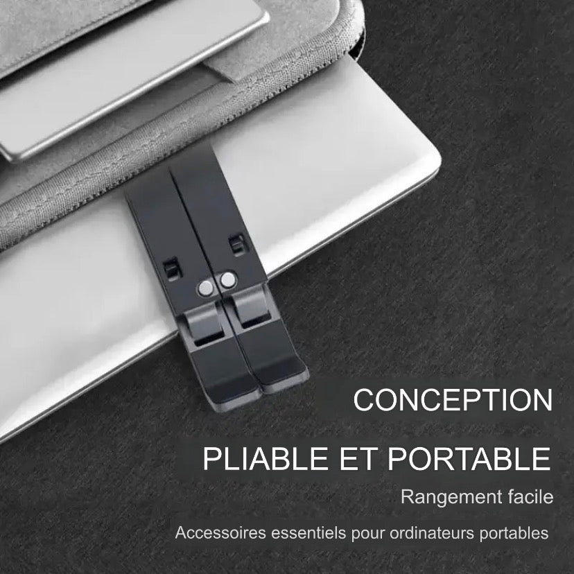 Support Laptop Aluminium Réglable — Ergonomie & Ventilation Optimale
