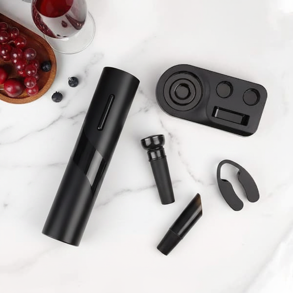 Flat lay noir marble